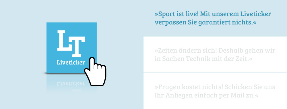 Sport ist live! Mit unserem Liveticker verpassen Sie garantiert nichts.